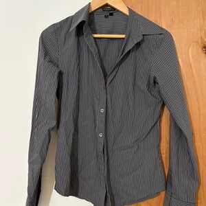 Women’s  Striped Gray Shirt
